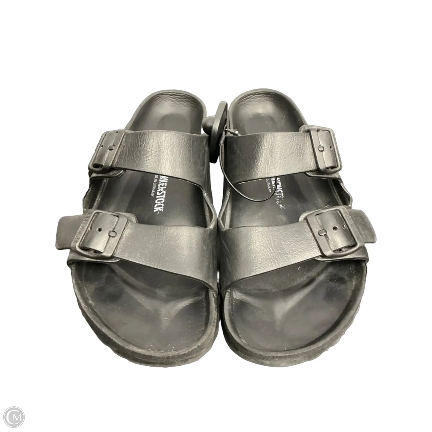 Sandals Flats By Birkenstock In Black, Size: 11