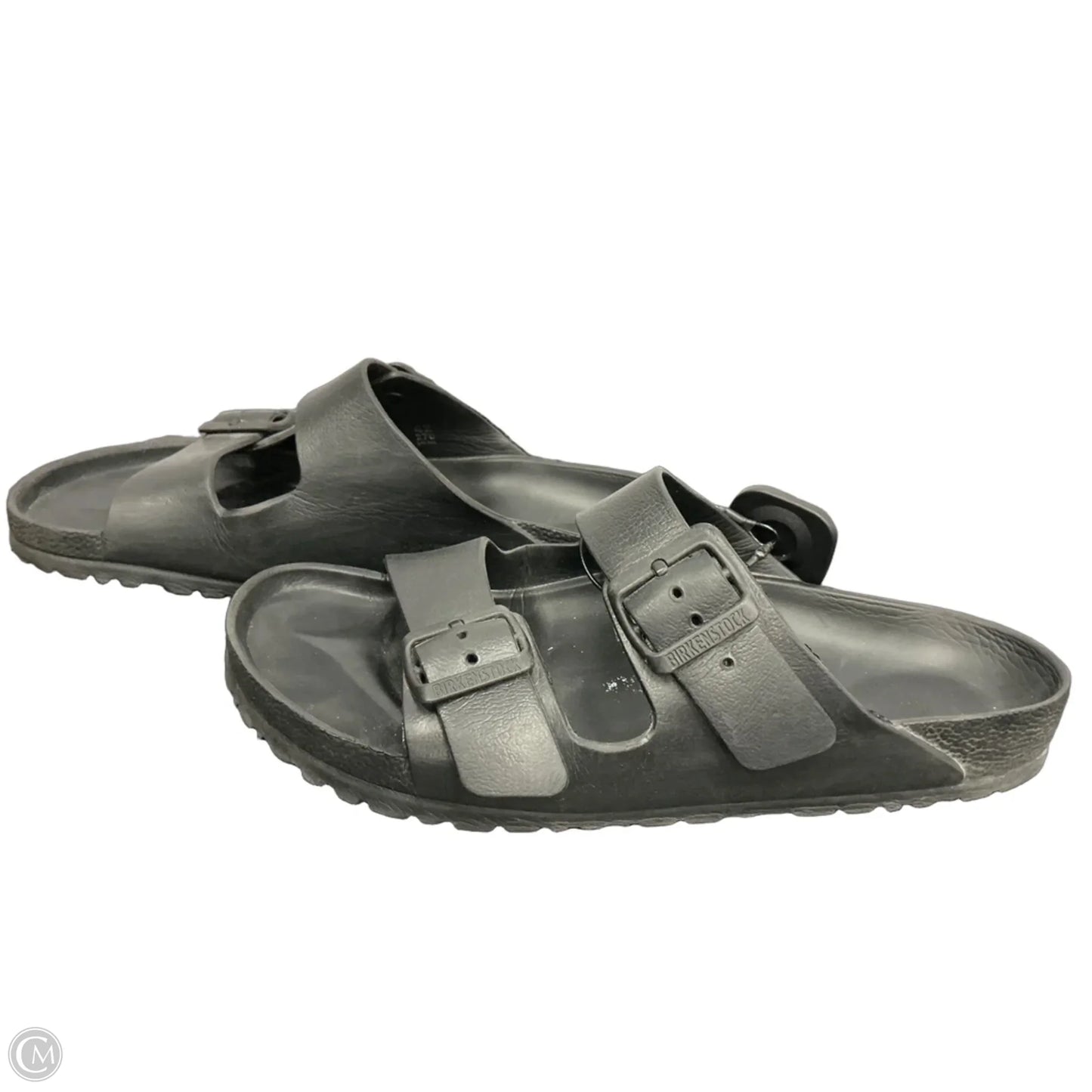Sandals Flats By Birkenstock In Black, Size: 11