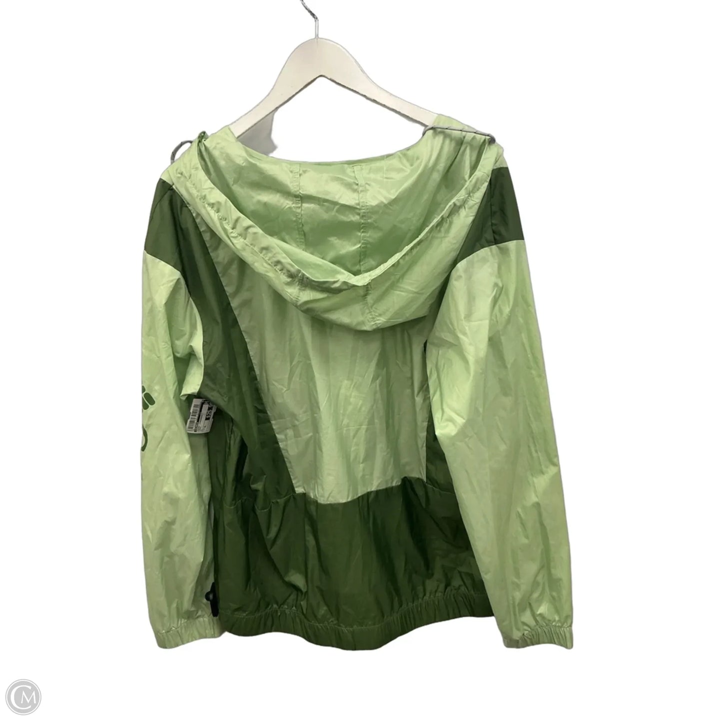 Jacket Windbreaker By Columbia In Green, Size: Xl