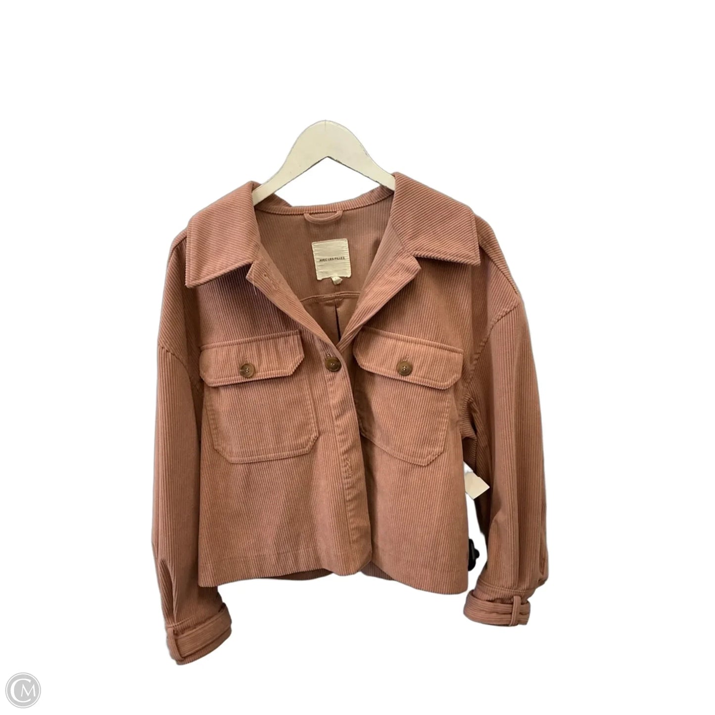 Jacket Shirt By Avec Les Filles In Pink, Size: L