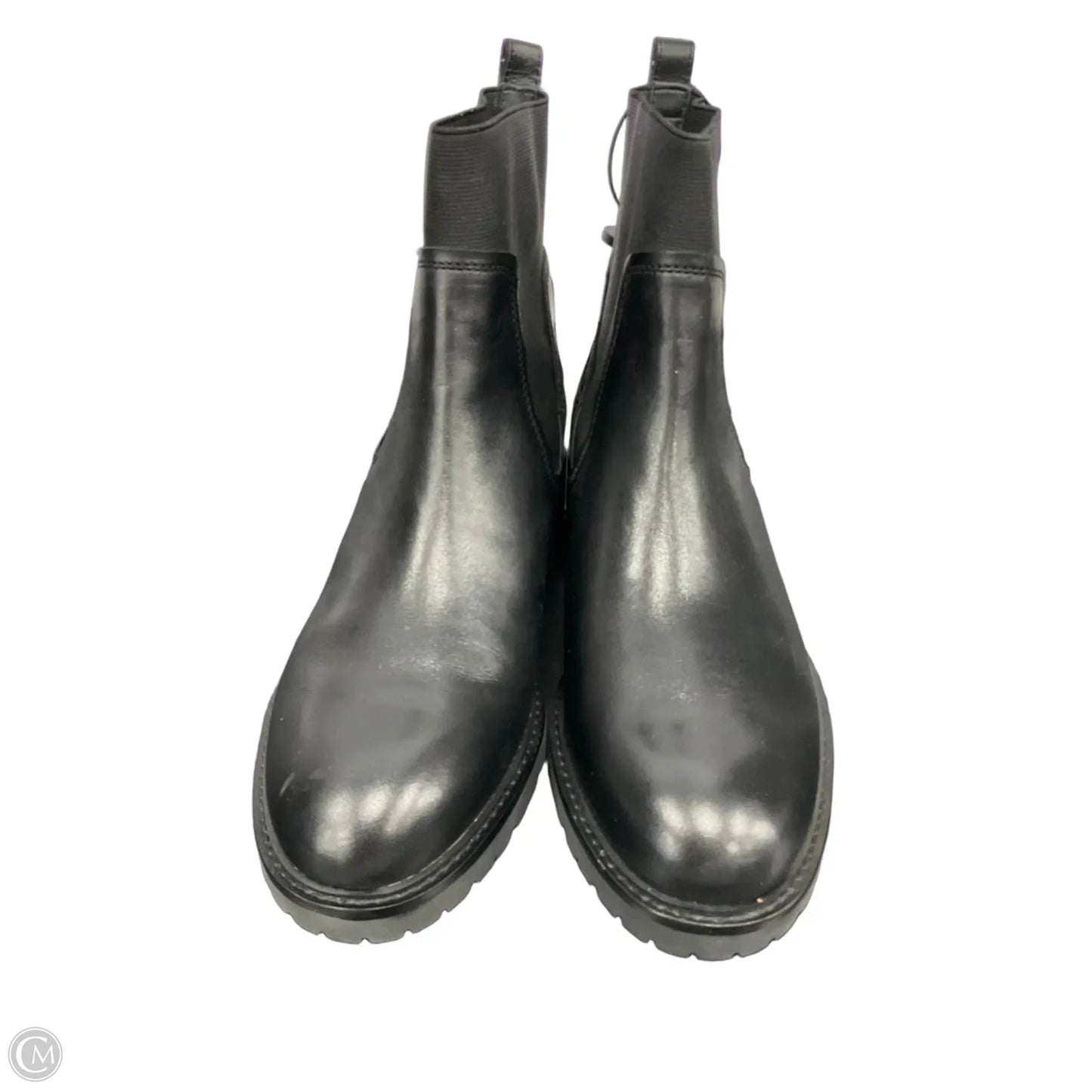 Boots Ankle Heels By Clothes Mentor In Black, Size: 8