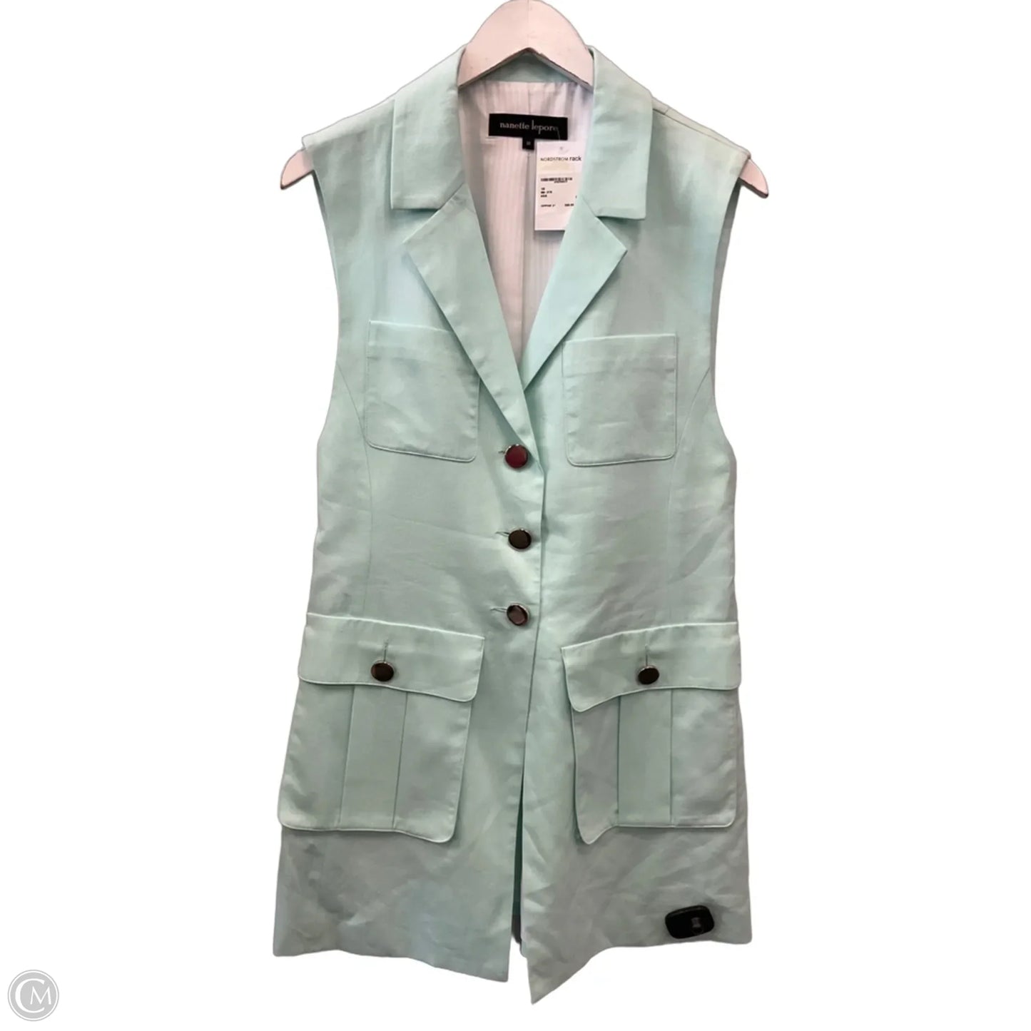 Vest Other By Nanette Lepore In Aqua, Size: M