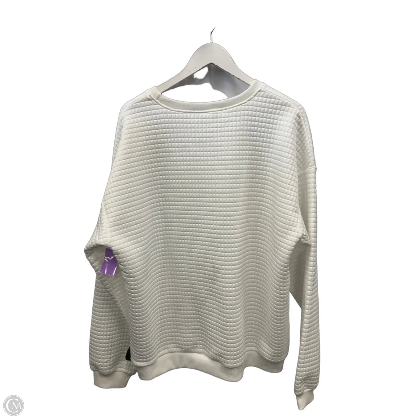 Sweatshirt Crewneck By Clothes Mentor In White, Size: Xl