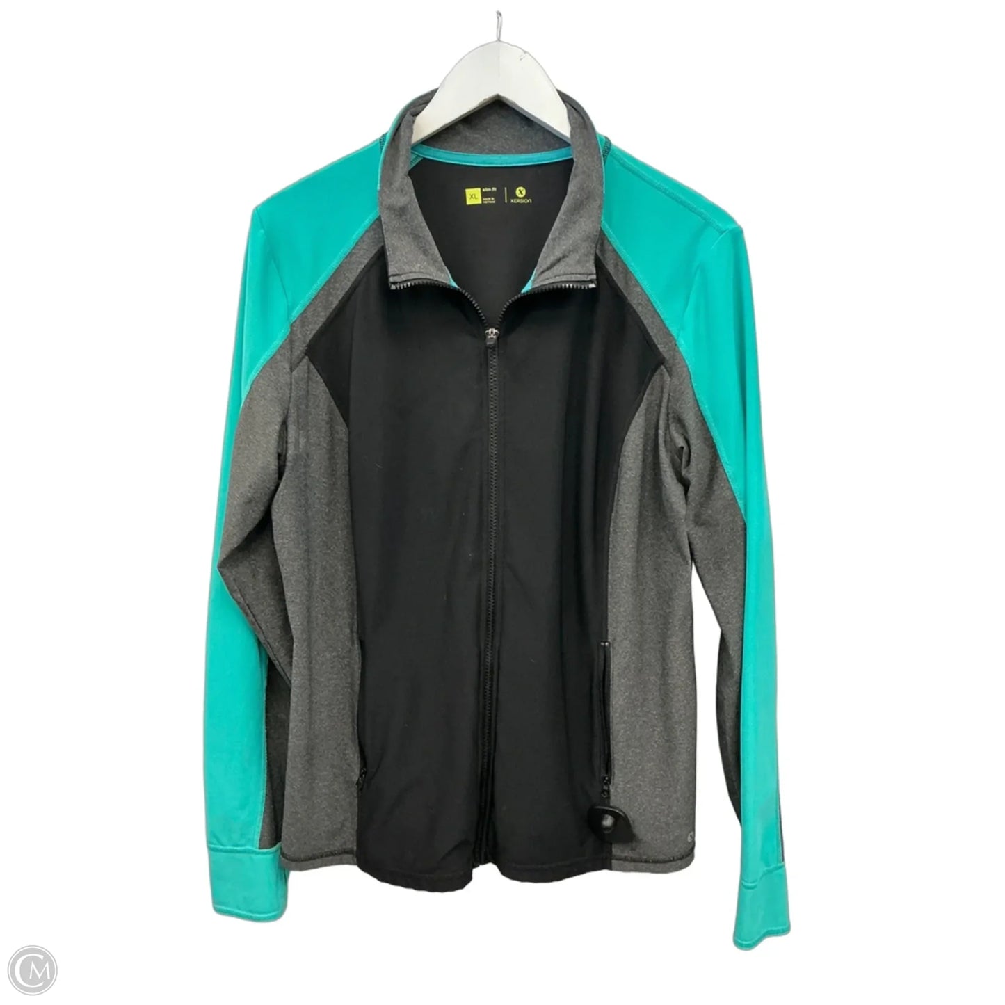 Athletic Jacket By Xersion In Black, Size: Xl