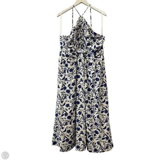 Dress Casual Midi By Free Assembly In Blue, Size: Xxl