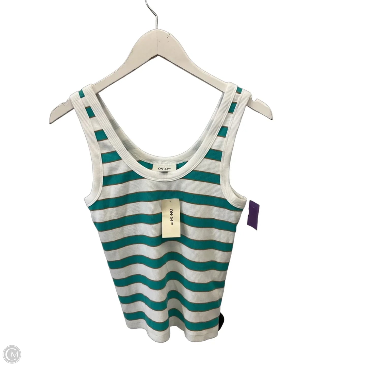 Top Sleeveless By On 34th In Aqua, Size: S