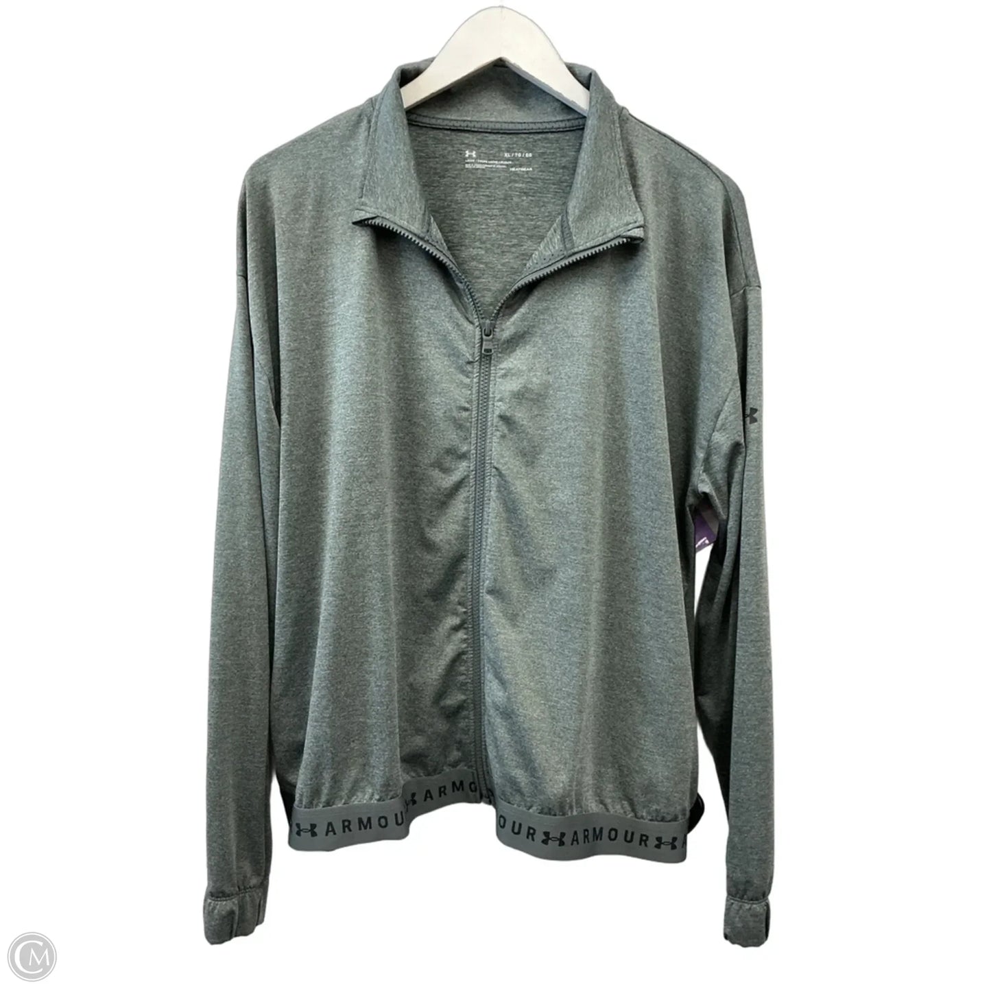 Athletic Jacket By Under Armour In Grey, Size: Xl
