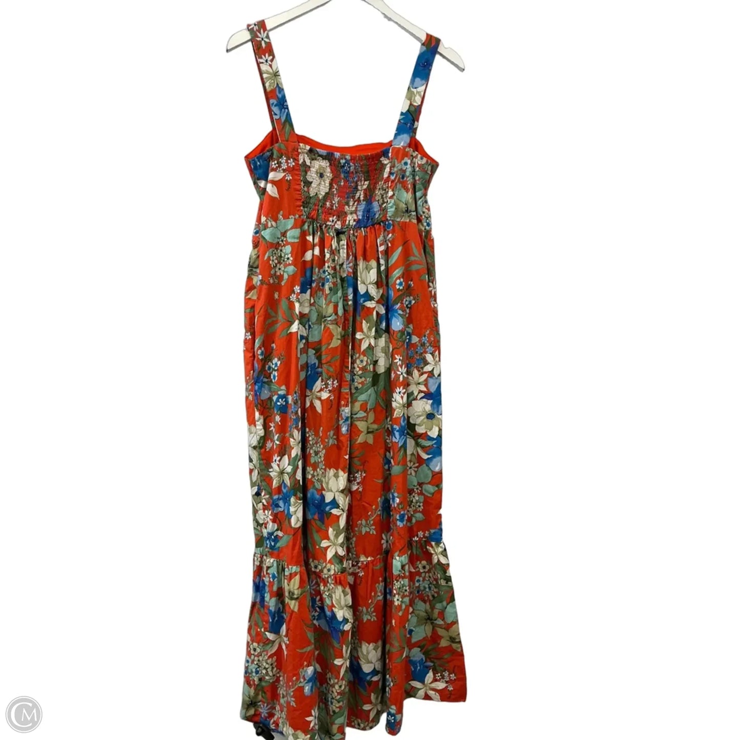 Dress Casual Midi By London Times In Orange, Size: 14