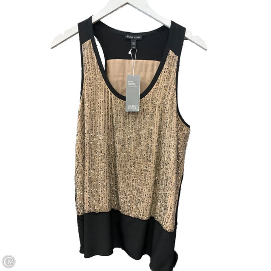 Top Sleeveless By Eileen Fisher In Tan, Size: M