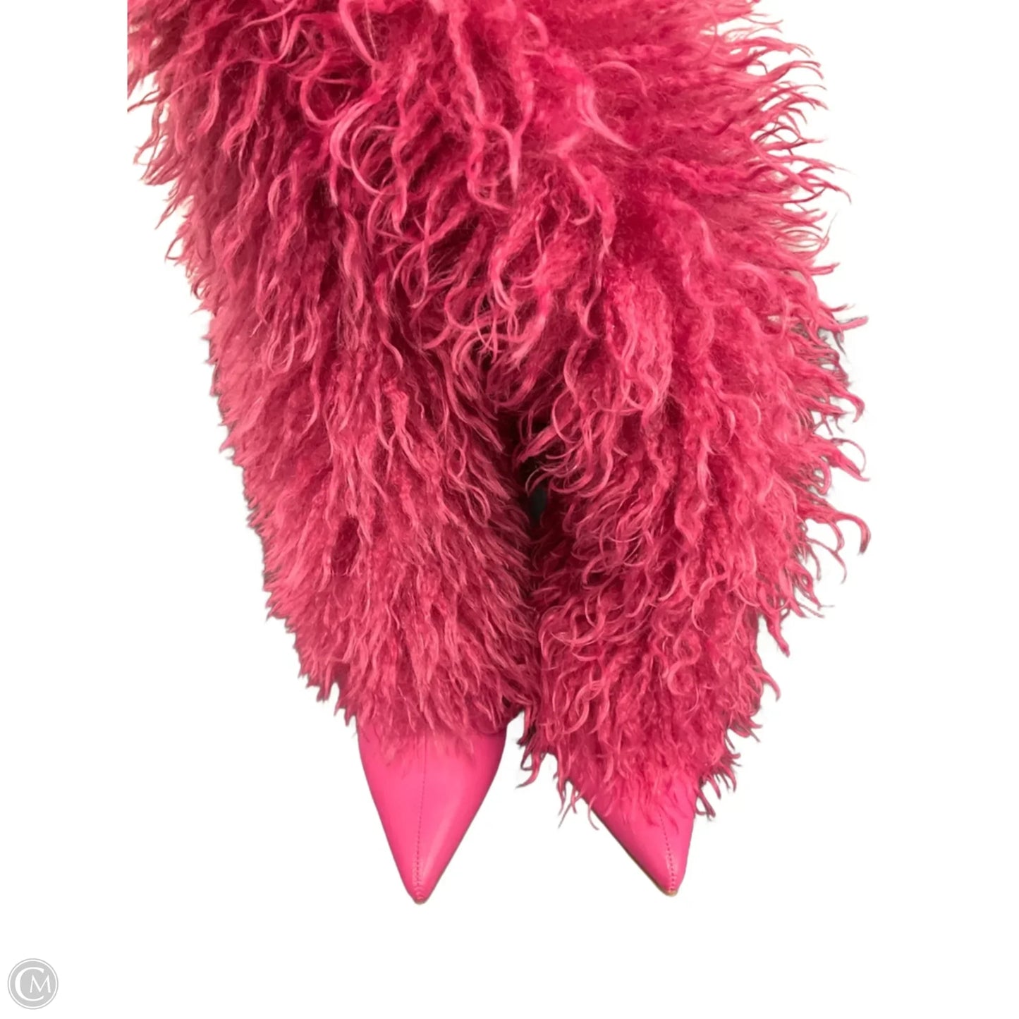 Boots Knee Heels By Fashion Nova In Pink, Size: 8