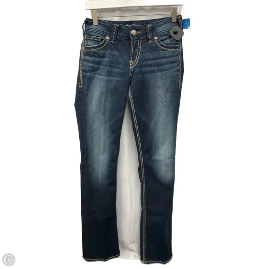Jeans Boot Cut By Silver In Blue Denim, Size: 2