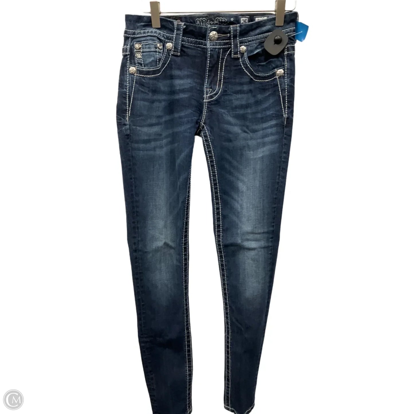 Jeans Skinny By Miss Me In Blue Denim, Size: 2