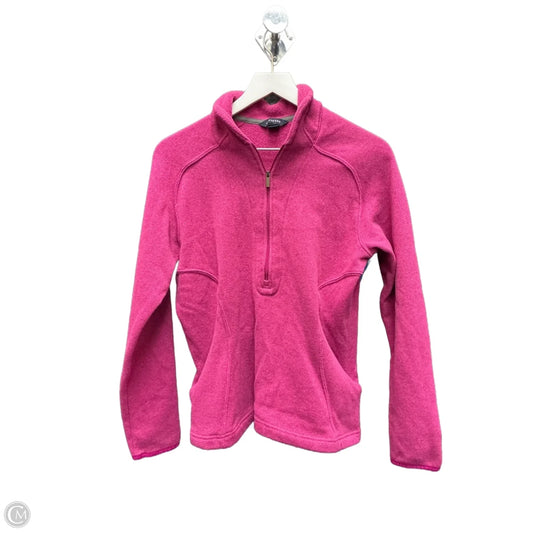 Athletic Top Long Sleeve Collar By Lands End In Pink, Size: M