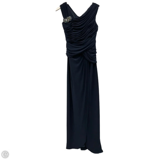 Dress Party Long By Adrianna Papell In Navy, Size: S