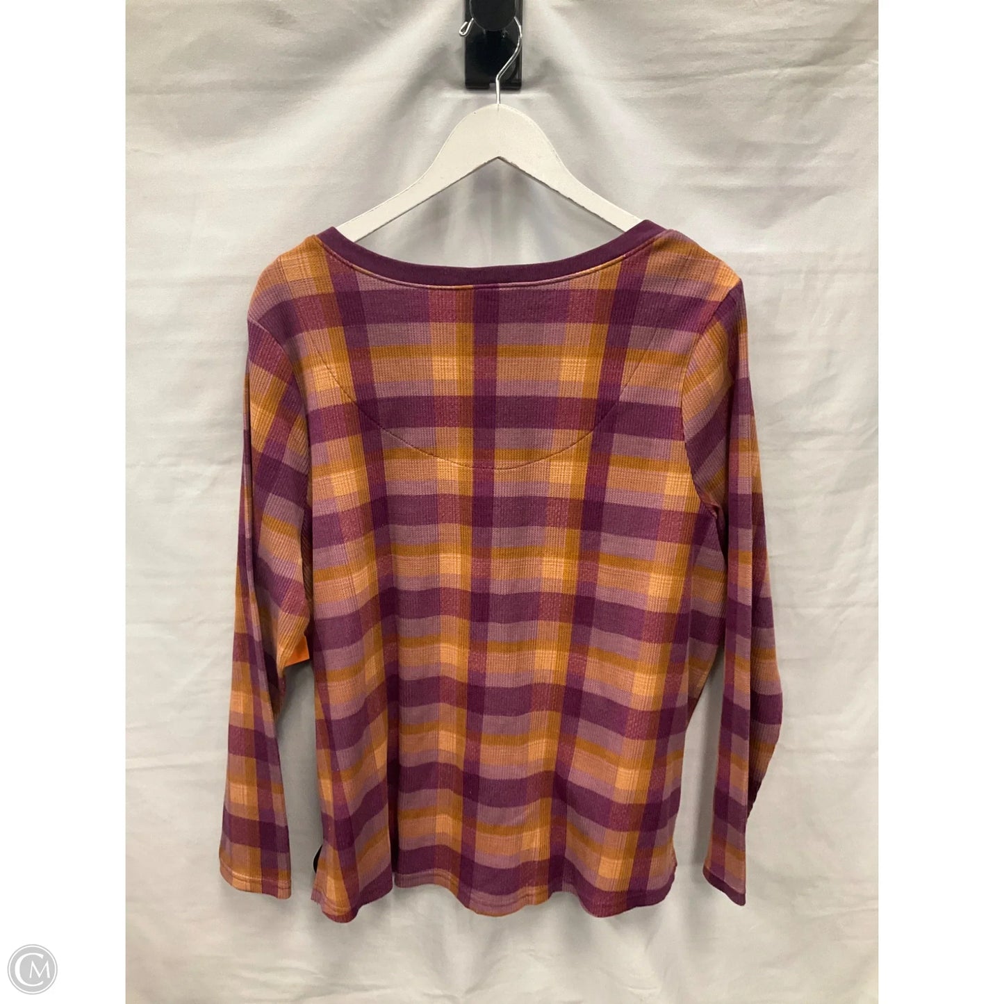 Top Long Sleeve By Terra & Sky In Purple, Size: 1x