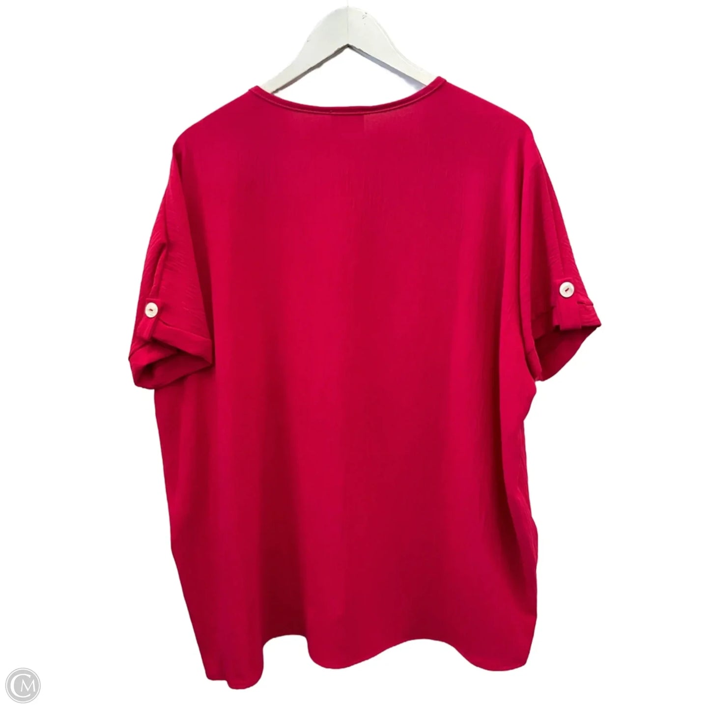 Top Short Sleeve By Lovely Melody In Pink, Size: M