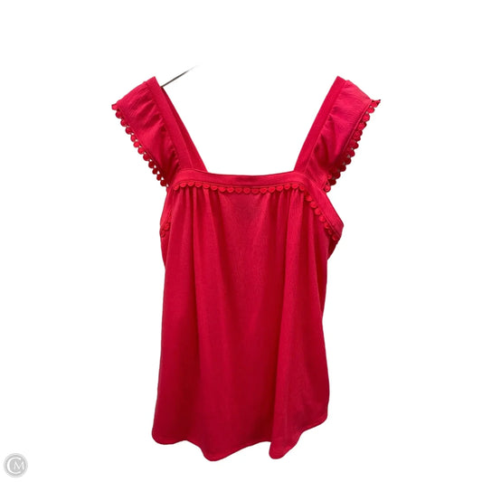 Top Sleeveless By Apt 9 In Pink, Size: L