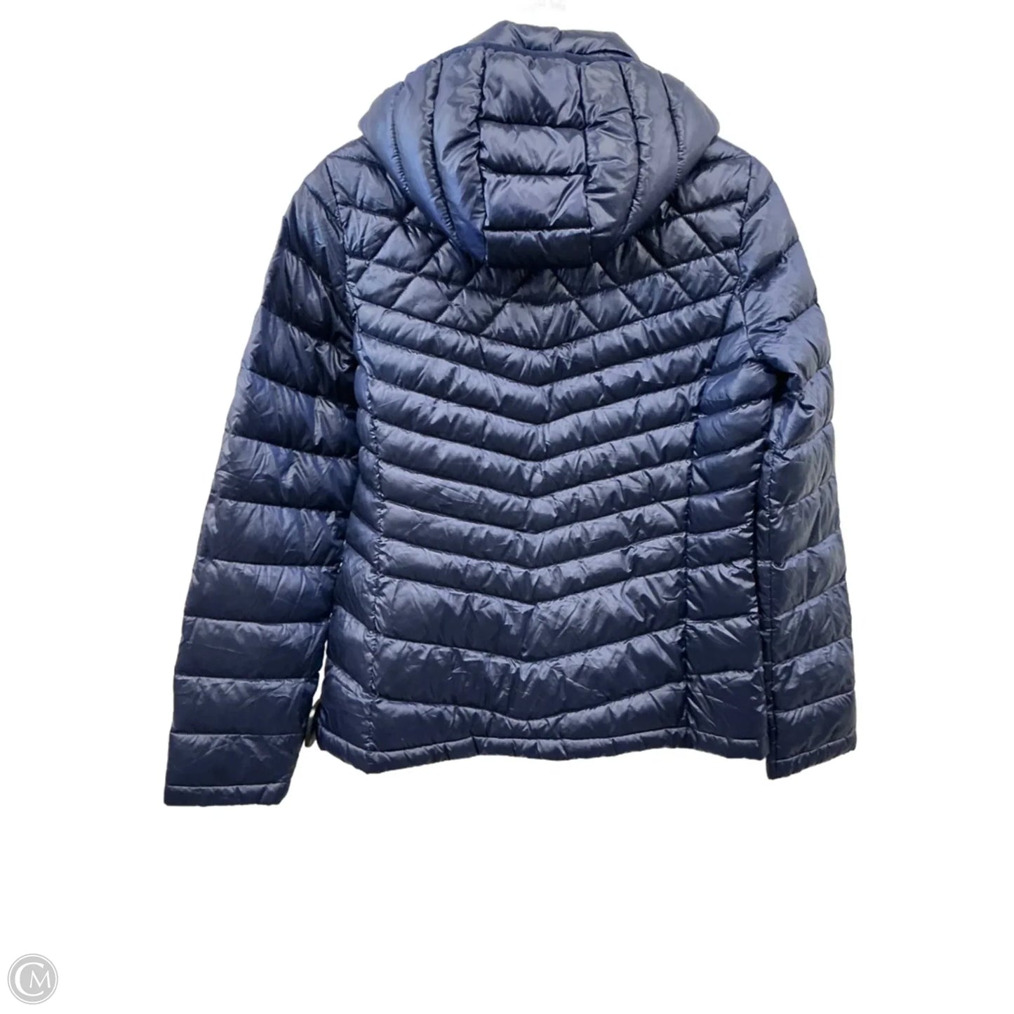 Jacket Puffer & Quilted By Calvin Klein In Navy, Size: M