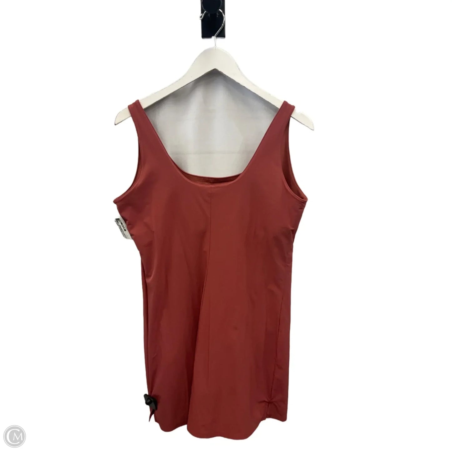 Athletic Dress By Nike Apparel In Orange, Size: L