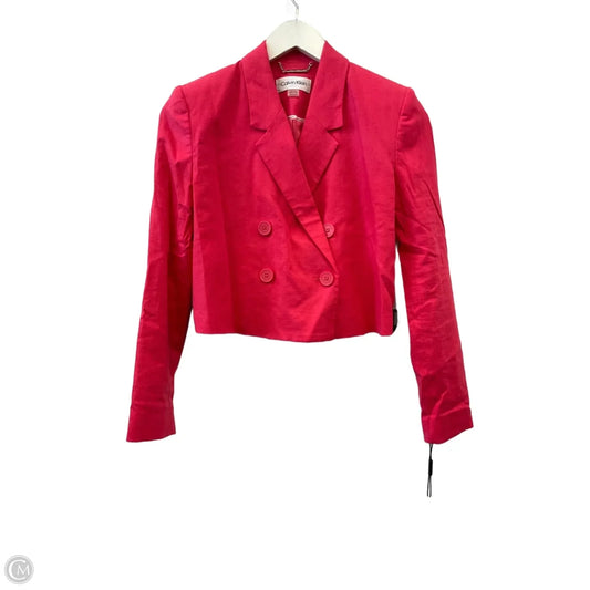 Blazer By Calvin Klein In Pink, Size: Xs