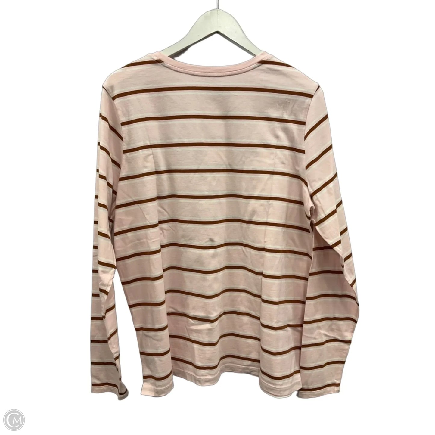 Top Long Sleeve Basic By Lands End In Pink, Size: L