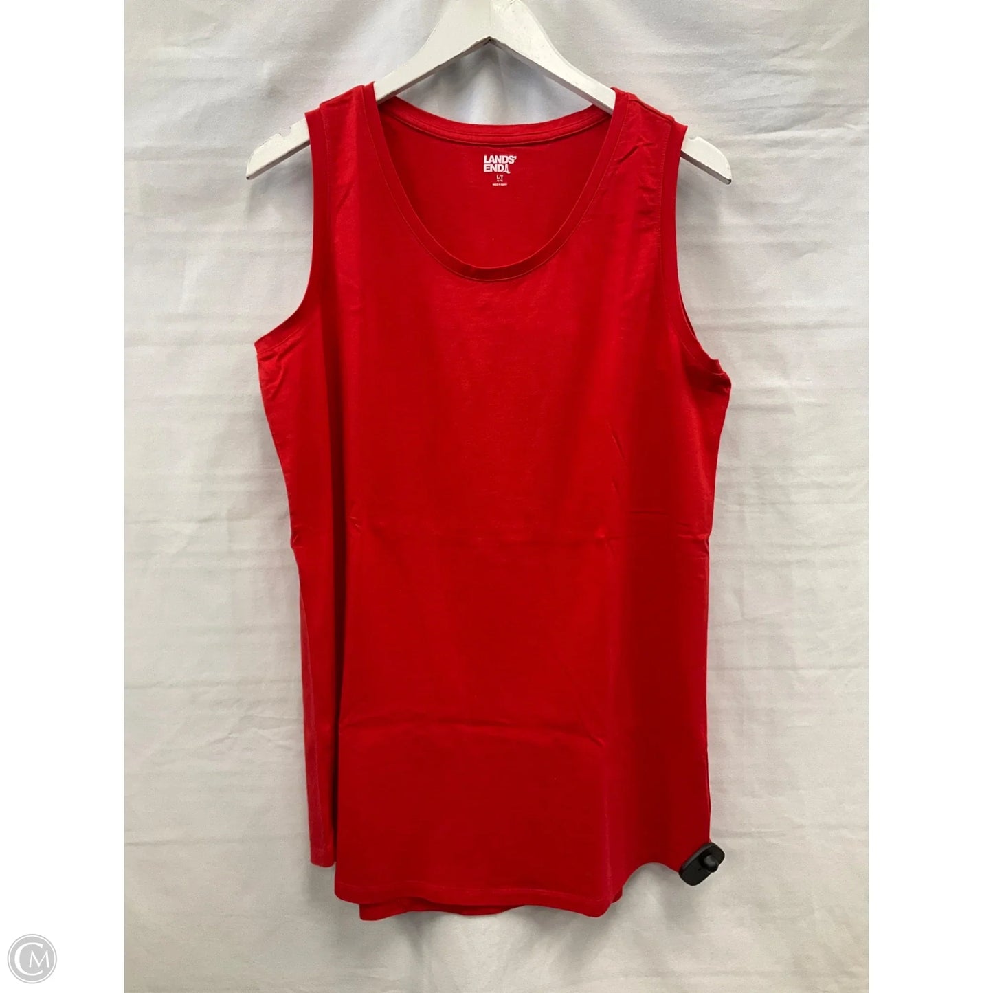 Tank Top By Lands End In Red, Size: L