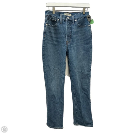 Jeans Straight By Madewell In Blue Denim, Size: 6