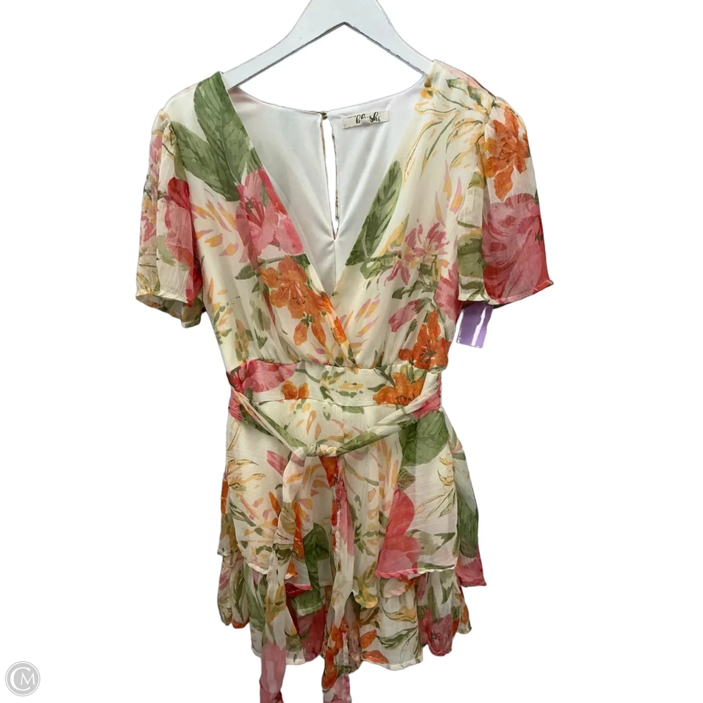 Romper By Blush In Floral Print, Size: L