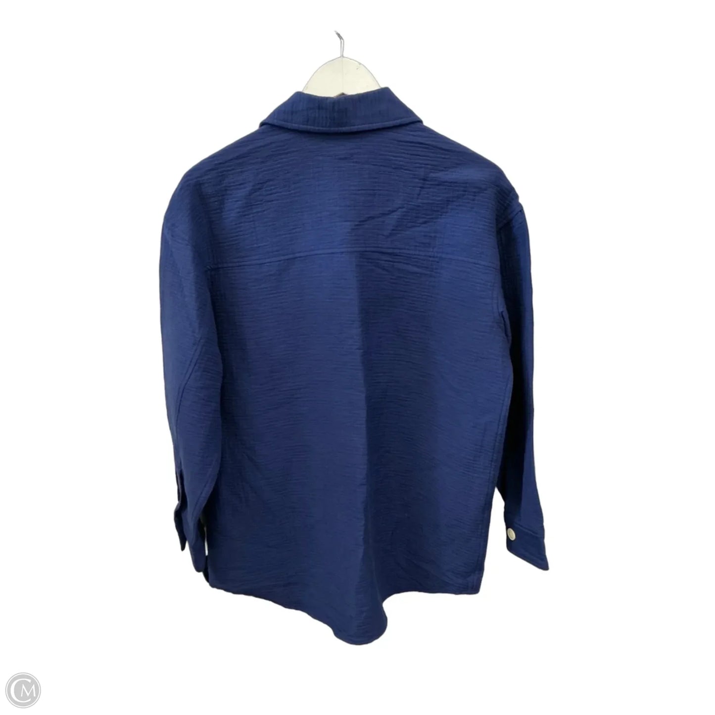 Jacket Shirt By Madewell In Navy, Size: Xs