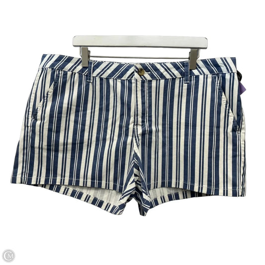 Shorts By Ana In Blue & White, Size: 18