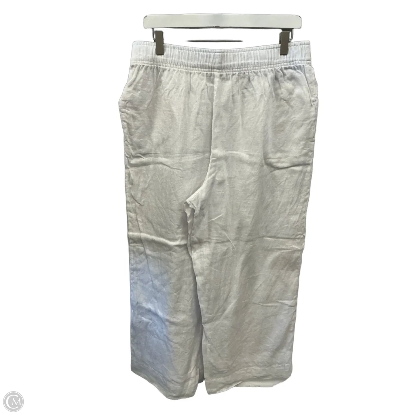 Pants Linen By C And C In White, Size: 12
