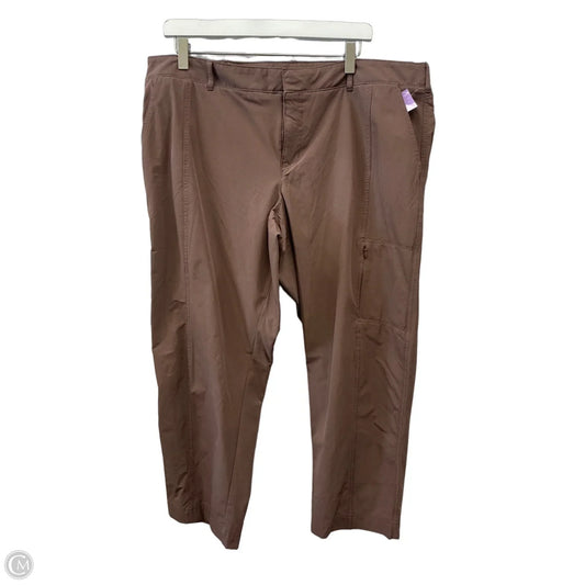 Athletic Capris By Kirkland In Brown, Size: Xl