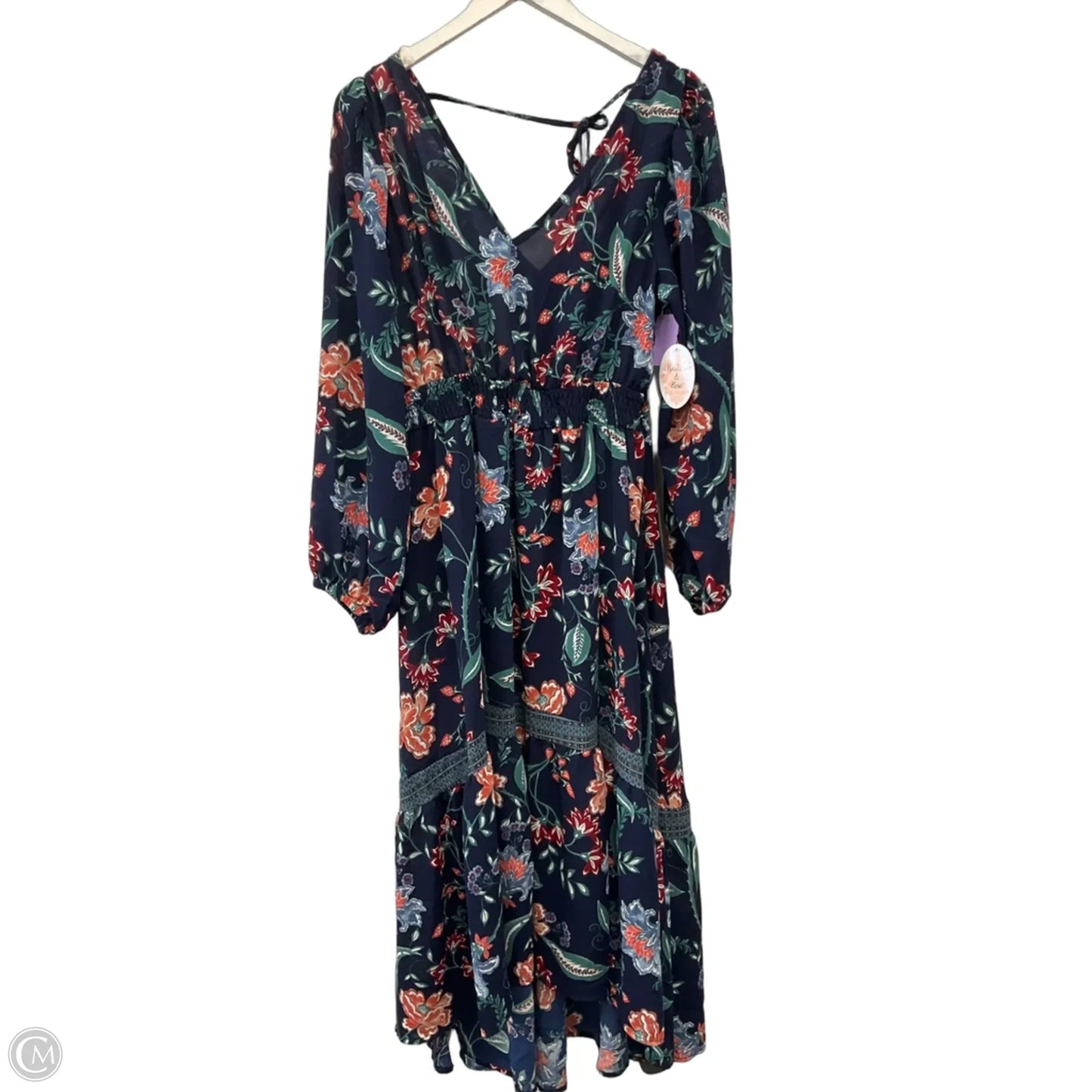 Dress Casual Maxi By Clothes Mentor In Navy, Size: L