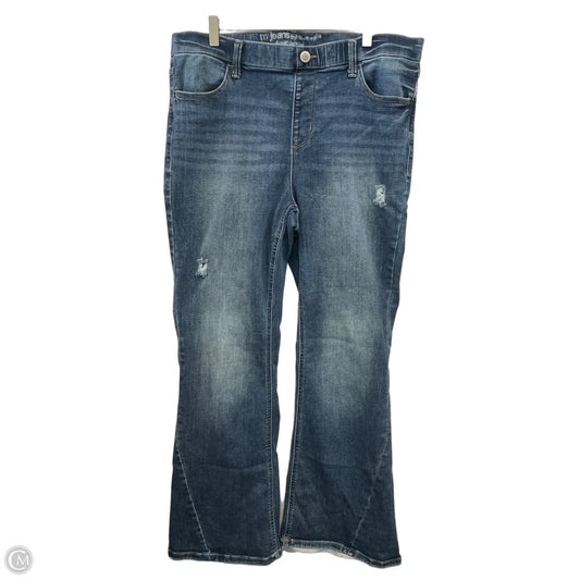 Jeans Flared By Maurices In Blue Denim, Size: 16