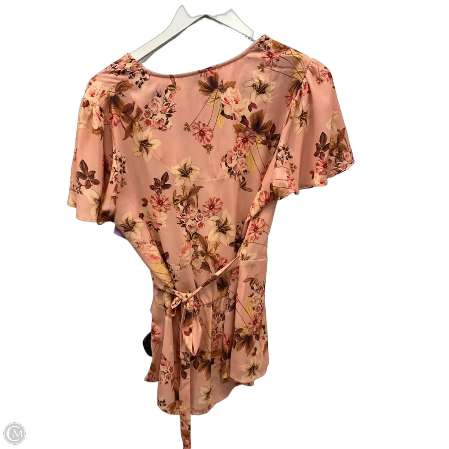 Top Short Sleeve By Emaline In Peach, Size: M
