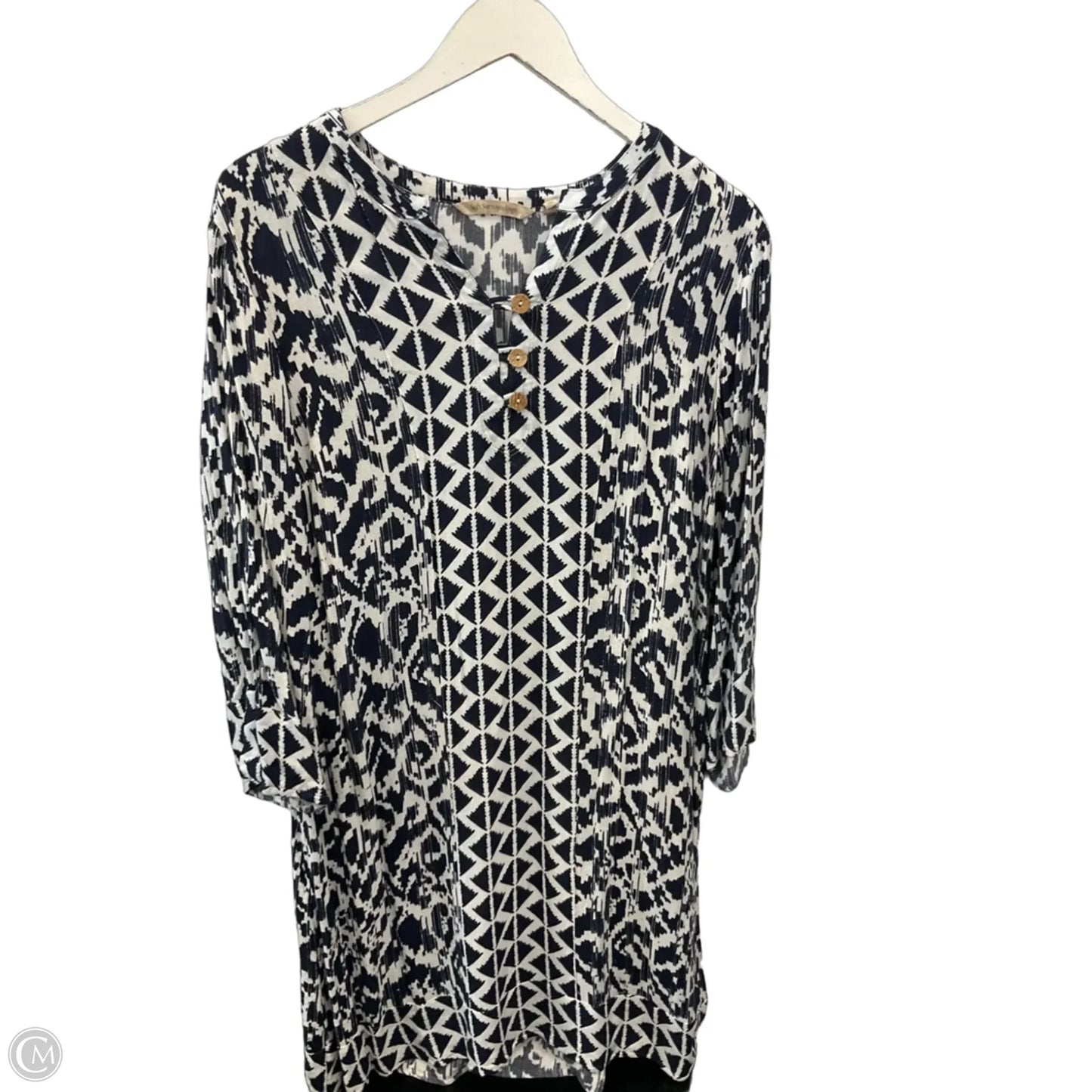 Dress Casual Short By Soft Surroundings In Black & White, Size: L