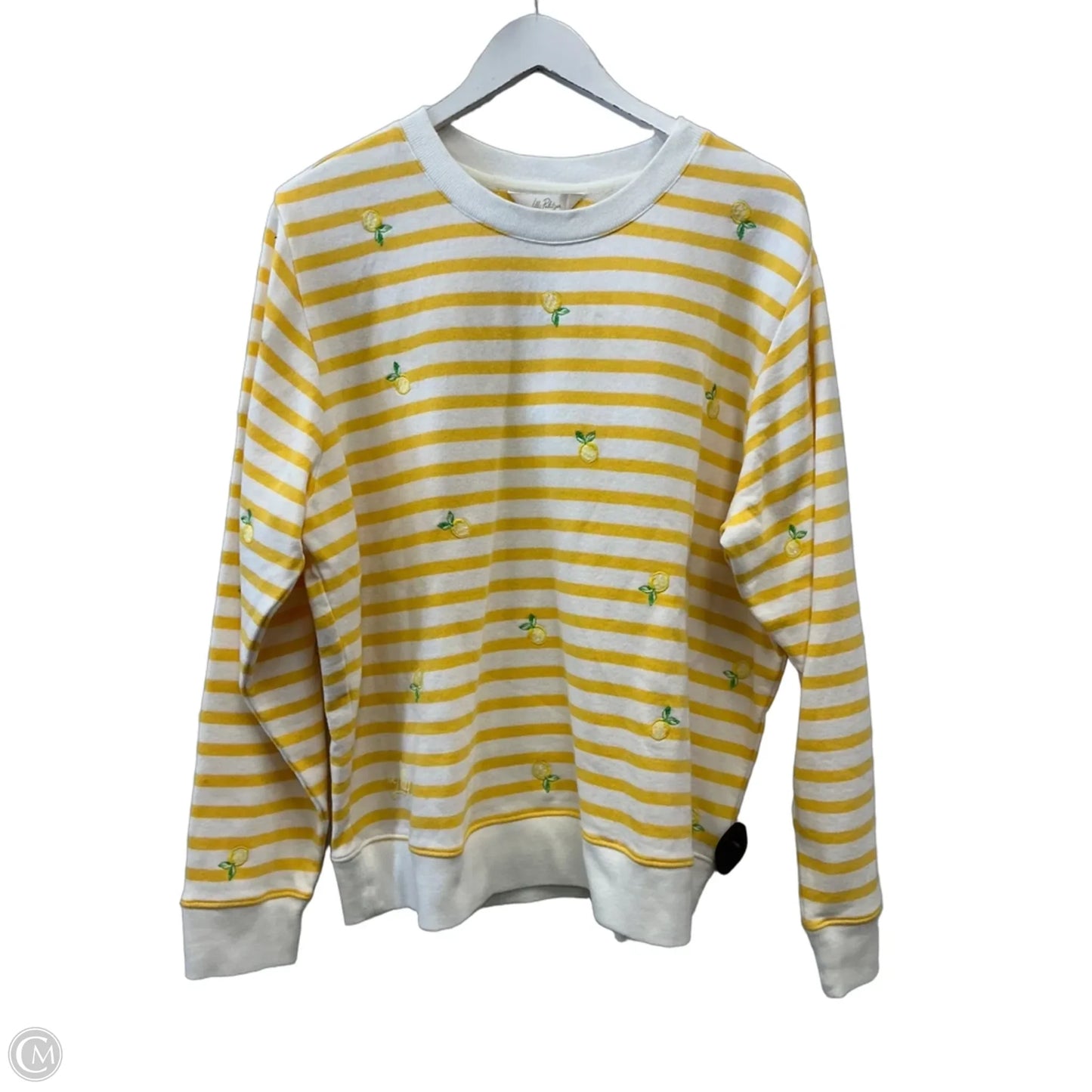 Sweatshirt Collar By Lilly Pulitzer In Yellow, Size: L