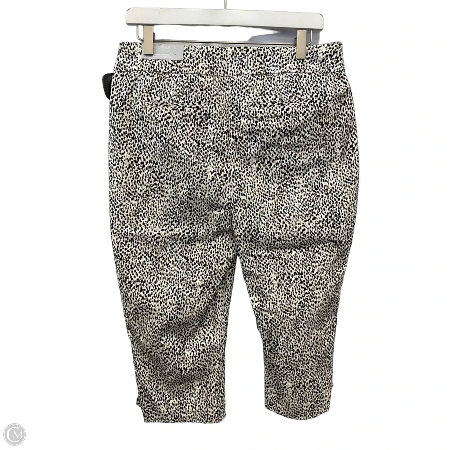 Capris By Chicos In Black & Tan, Size: 10