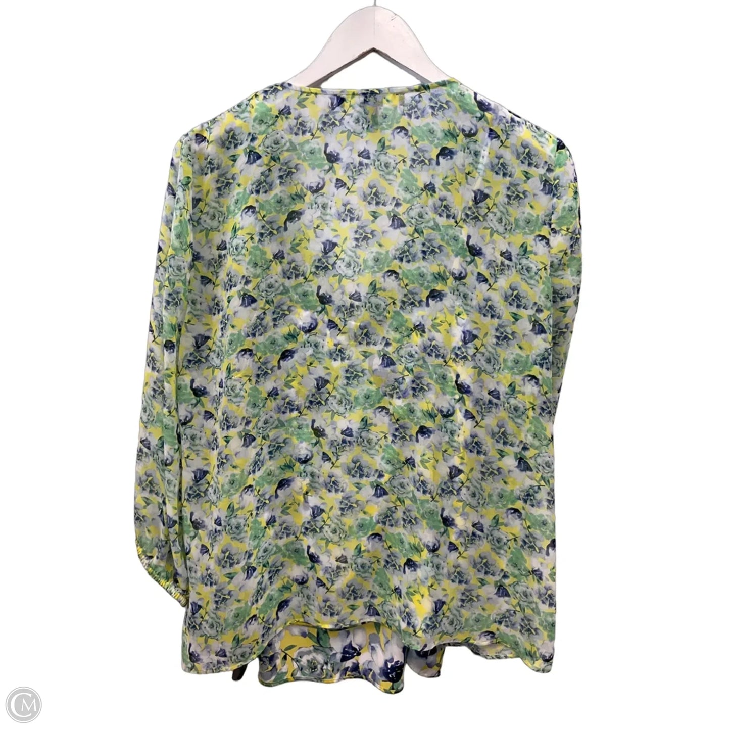 Top 3/4 Sleeve By White House Black Market In Green, Size: L