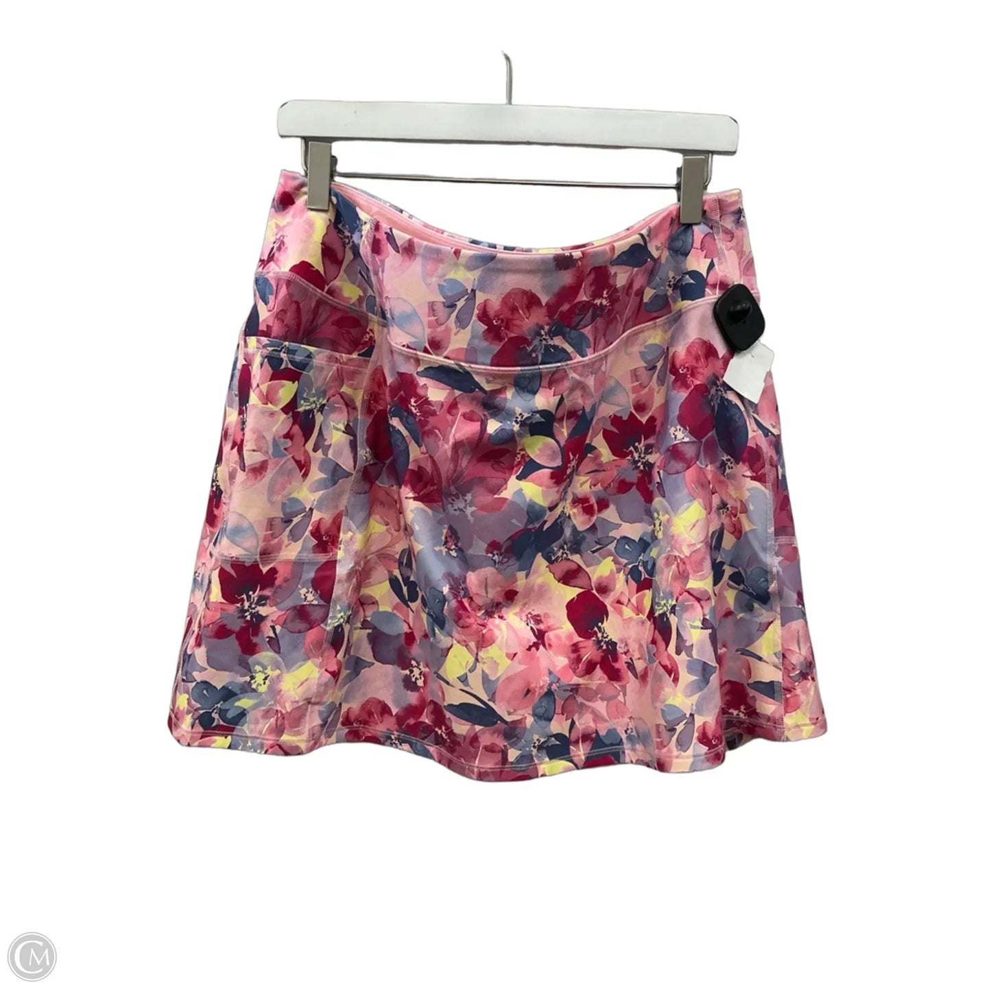 Athletic Skort By Skechers In Pink & Red, Size: 2x