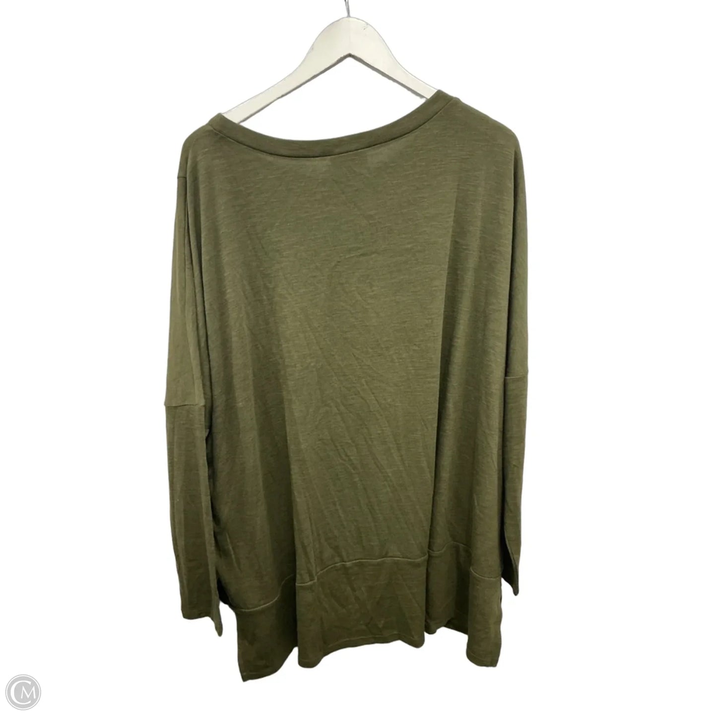 Top Long Sleeve By Andree By Unit In Green, Size: 1x
