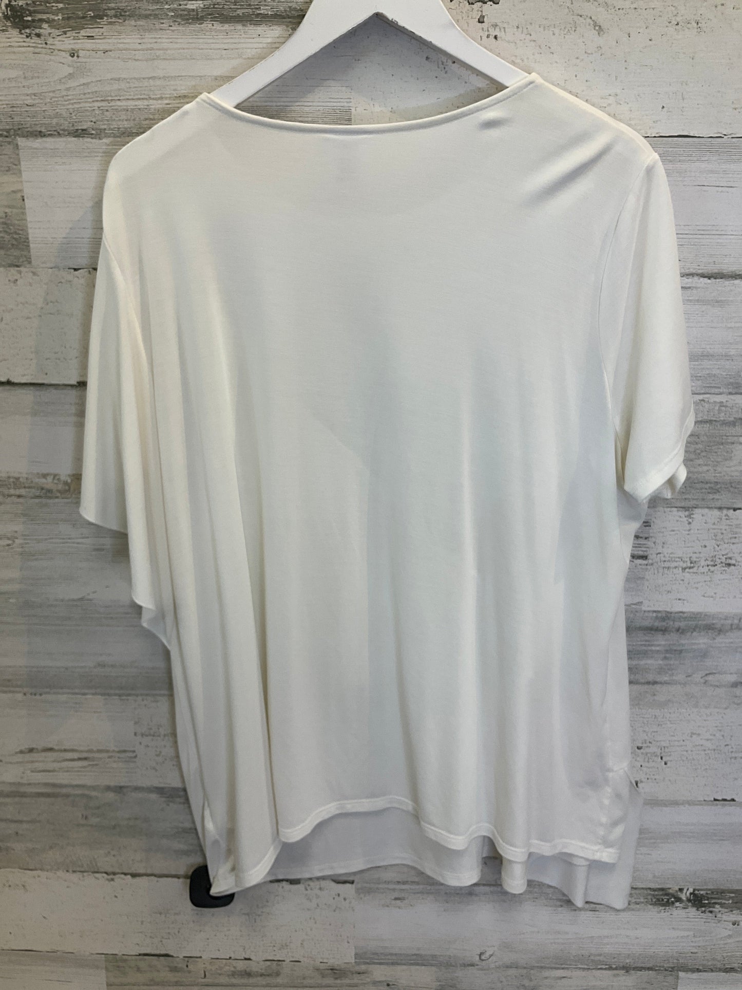 Cream Top Short Sleeve Time And Tru, Size Xxl