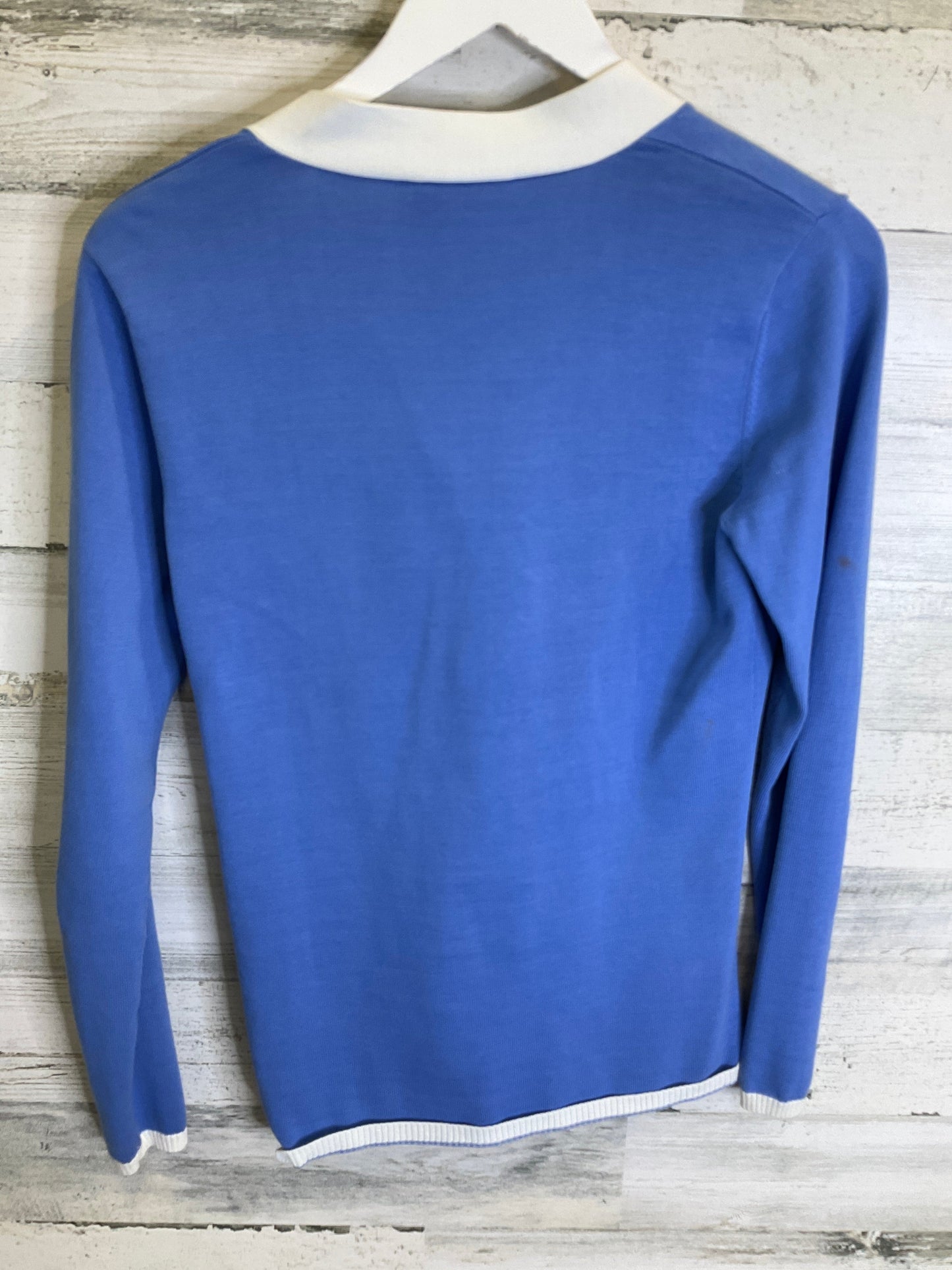 Sweater Cardigan Designer By Tory Burch In Blue, Size: S