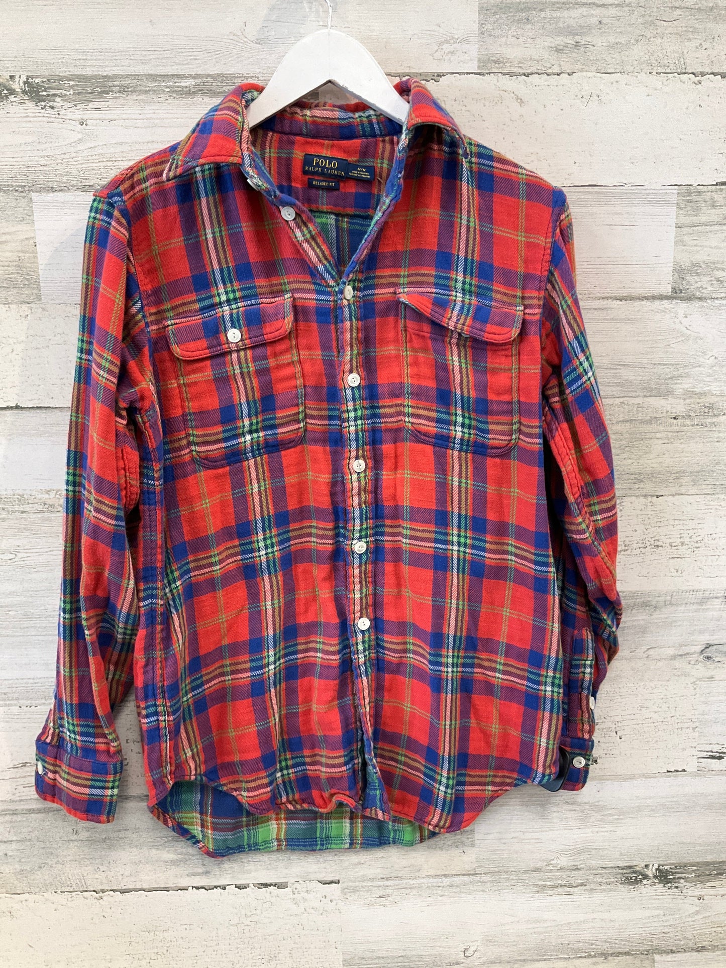 Top Long Sleeve By Polo Ralph Lauren In Red, Size: M