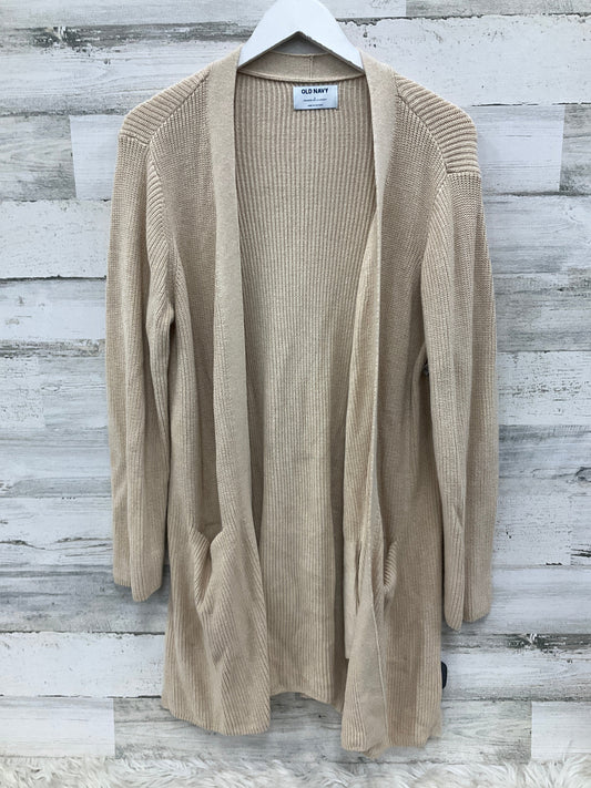 Sweater Cardigan By Old Navy In Tan, Size: L