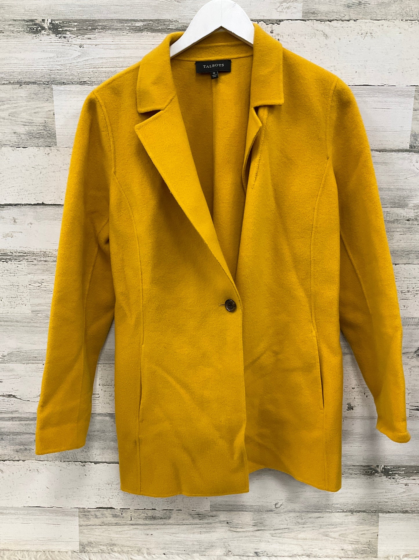 Jacket Other By Talbots In Yellow, Size: L