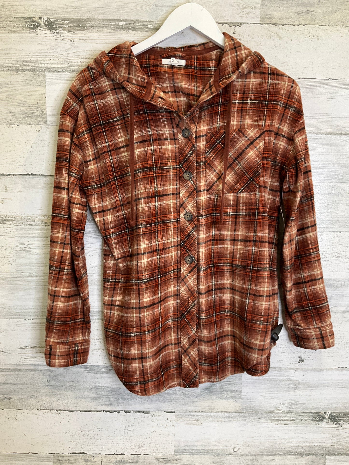 Top Long Sleeve By Maurices In Brown, Size: Xs