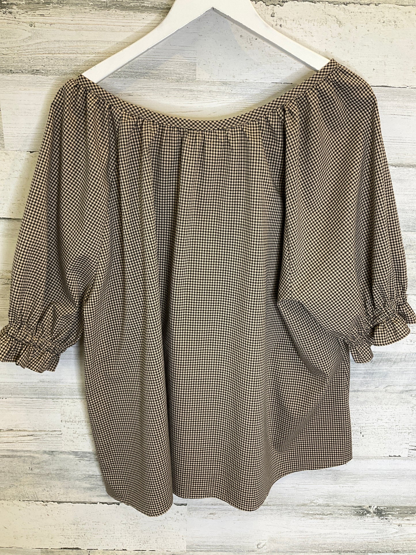 Brown Top 3/4 Sleeve Reformation, Size Xl