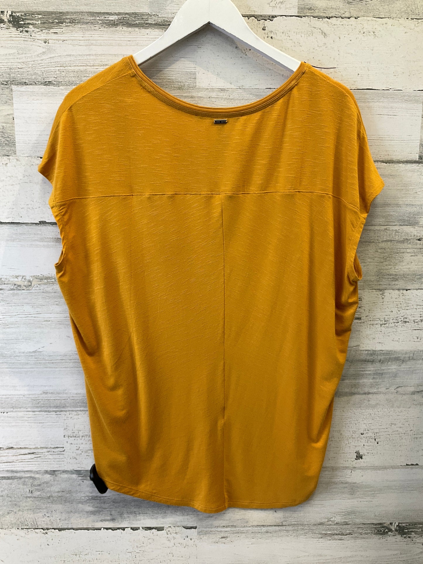 Yellow Top Short Sleeve White House Black Market, Size S