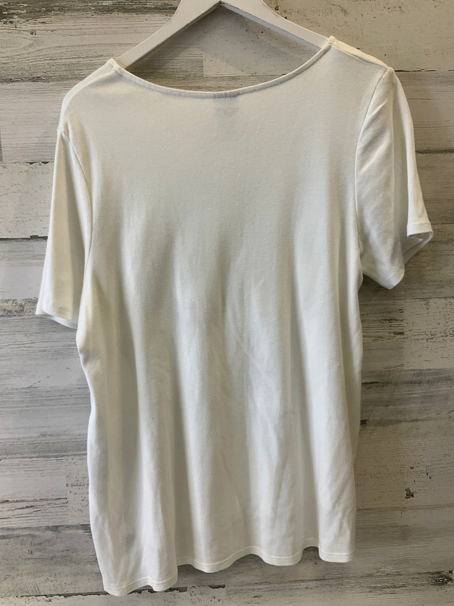 White Top Short Sleeve Chicos, Size L